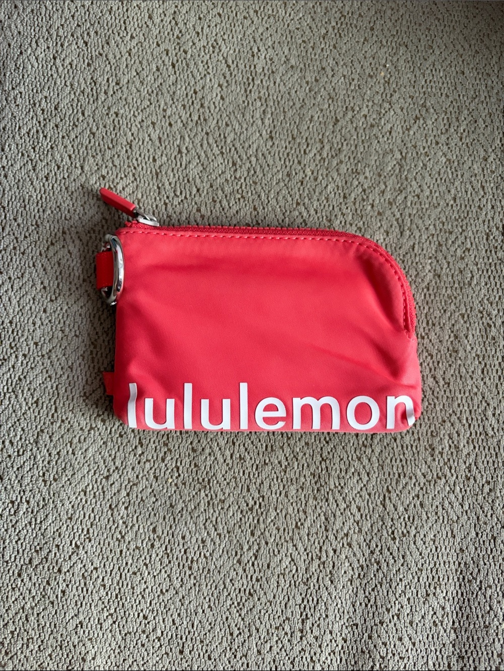 lululemon athletica Coral Pink Mini Zip Pouch